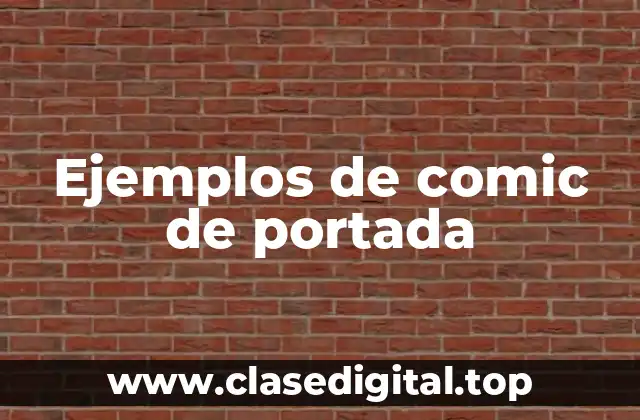 Ejemplos de comic de portada