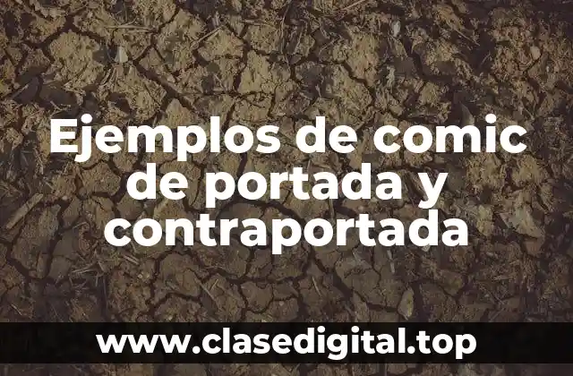 Ejemplos de comic de portada y contraportada