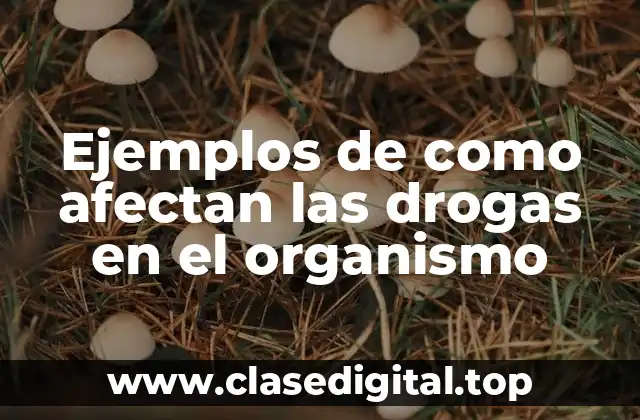 Ejemplos de como afectan las drogas en el organismo