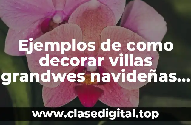 Ejemplos de como decorar villas grandwes navideñas y Significado