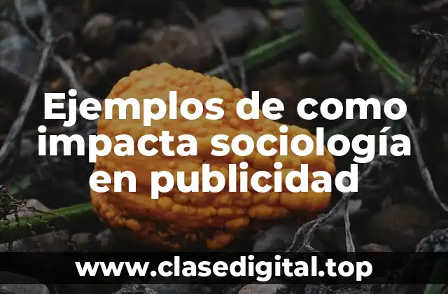 Ejemplos de como impacta sociología en publicidad