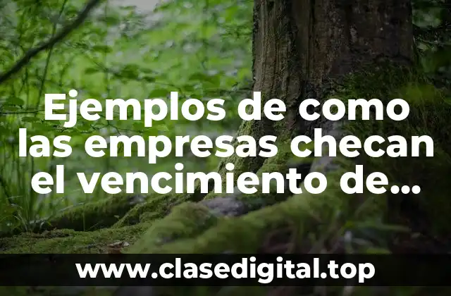 Ejemplos de como las empresas checan el vencimiento de contratos