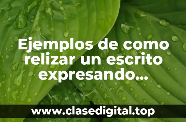 Ejemplos de como relizar un escrito expresando heteronomia y autonomia