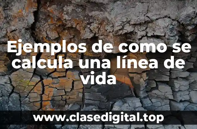 Ejemplos de como se calcula una línea de vida