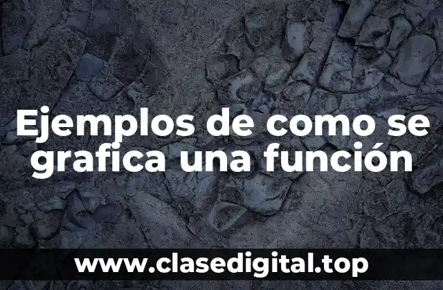 Ejemplos de cómo se grafica una función