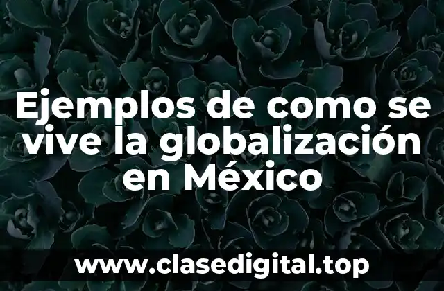 Ejemplos de como se vive la globalización en México