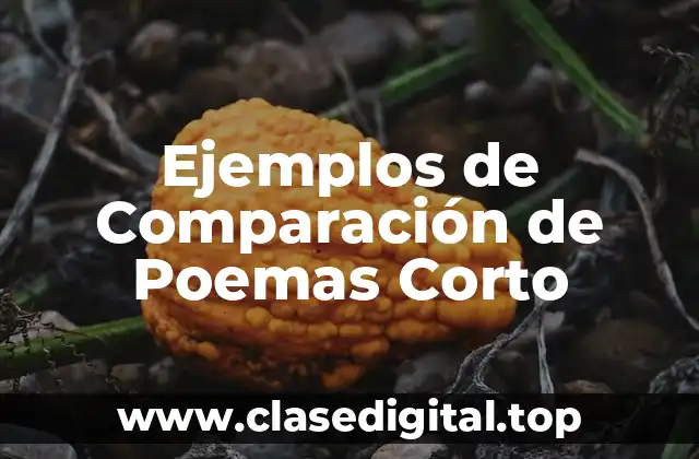 Ejemplos de Comparación de Poemas Corto