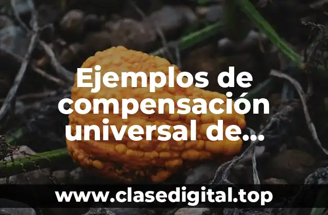Ejemplos de compensación universal de impuestos