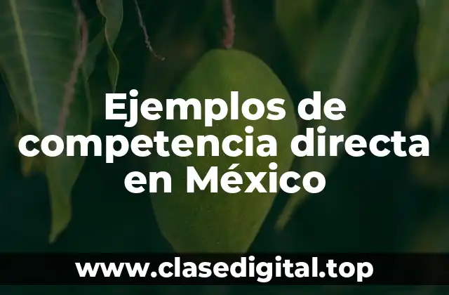 Ejemplos de competencia directa en México