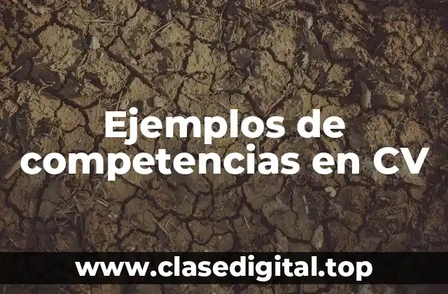 Ejemplos de competencias en CV