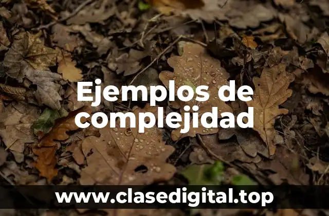 Ejemplos de complejidad