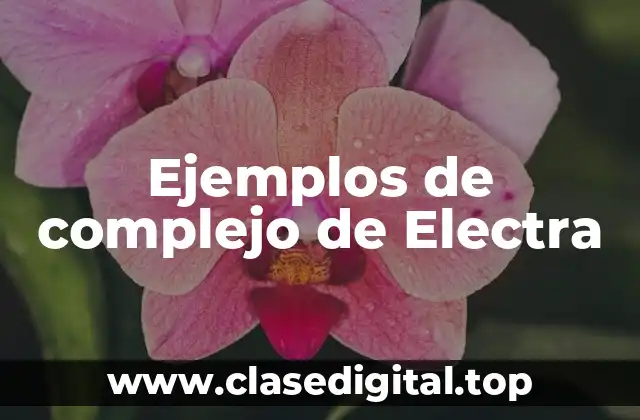 Ejemplos de complejo de Electra