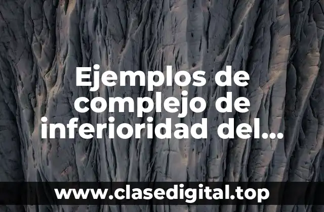 Ejemplos de complejo de inferioridad del mexicano