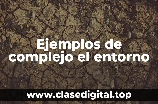 Ejemplos de complejo el entorno