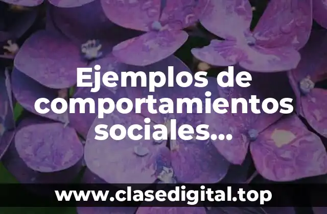 Ejemplos de comportamientos sociales sociobiología