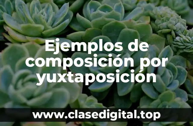 Ejemplos de composición por yuxtaposición