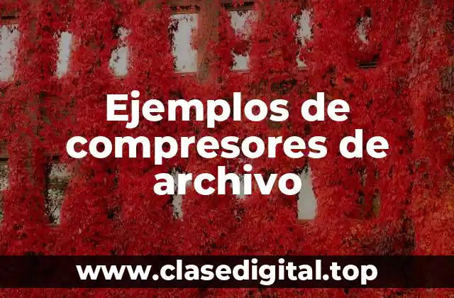 Ejemplos de compresores de archivo
