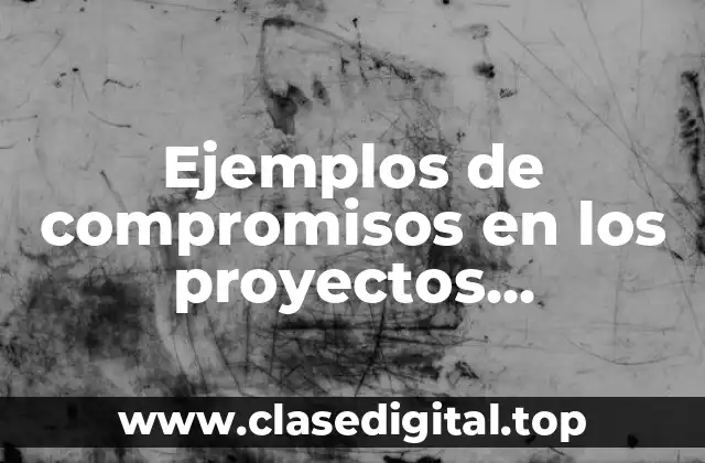 Ejemplos de compromisos en los proyectos educativos