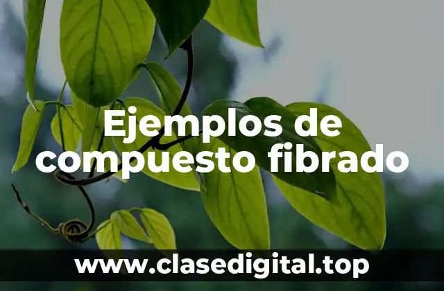 Ejemplos de compuestos fibrados
