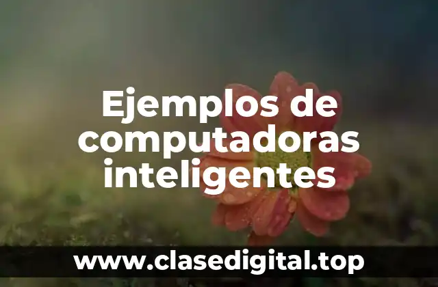 Ejemplos de computadoras inteligentes