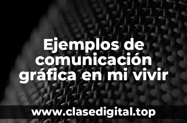 Ejemplos de comunicación gráfica en mi vivir