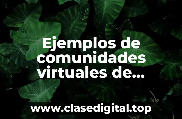 Ejemplos de comunidades virtuales de aprendizaje gratuitas