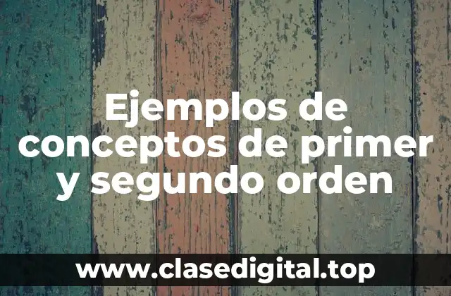 Ejemplos de conceptos de primer orden