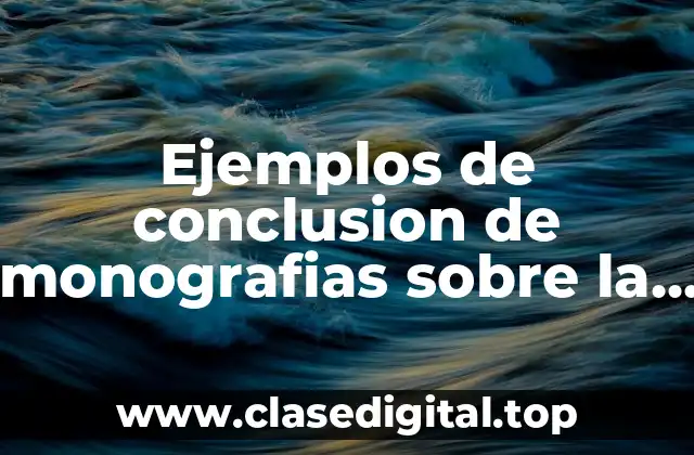 Ejemplos de conclusion de monografias sobre la endometriosis