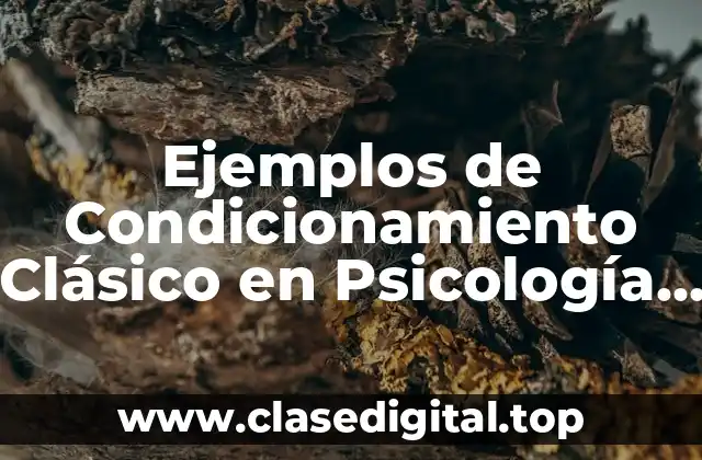 Ejemplos de Condicionamiento Clásico en Psicología Clínica