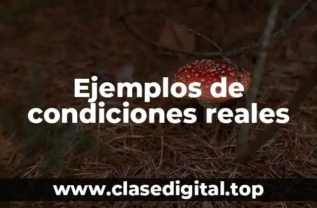 Ejemplos de condiciones reales