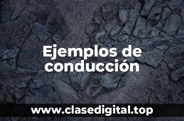 Ejemplos de conducción