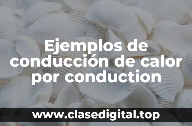Ejemplos de conducción de calor por conduction