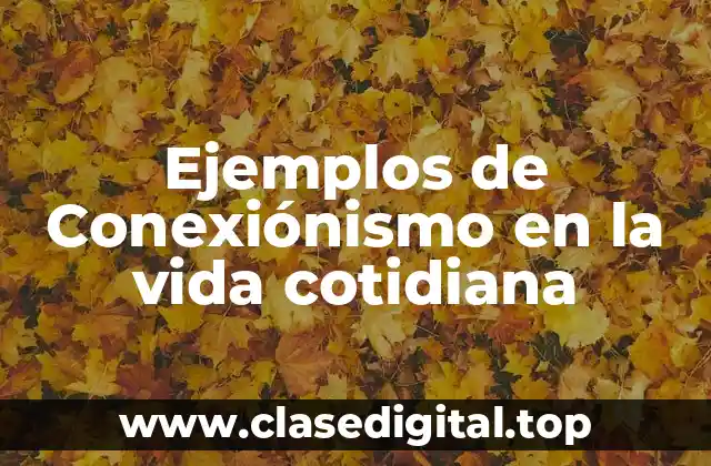 Ejemplos de Conexiónismo en la vida cotidiana