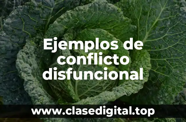 Ejemplos de conflicto disfuncional