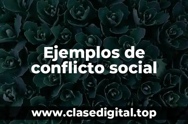 Ejemplos de conflicto social