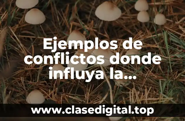 Ejemplos de conflictos donde influya la experiencia