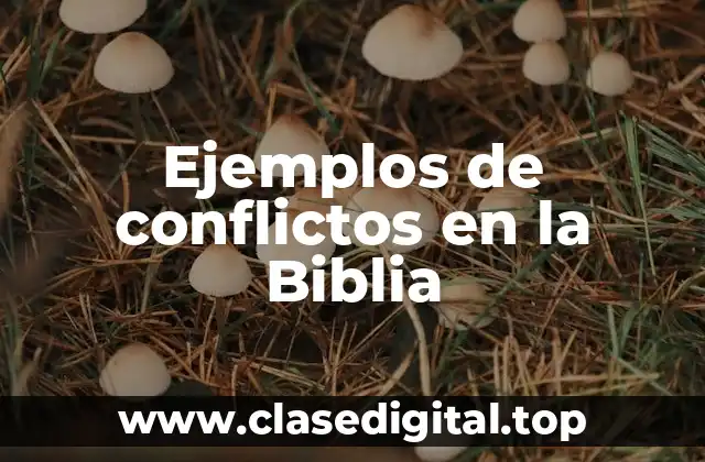 Ejemplos de conflictos en la Biblia