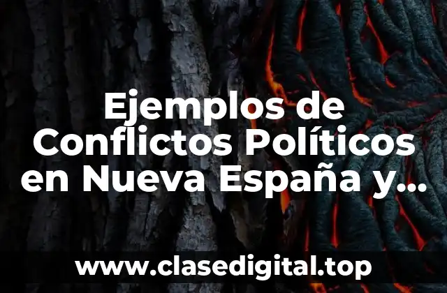 Ejemplos de Conflictos Políticos en Nueva España