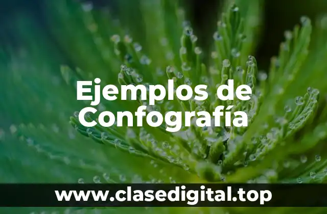 Ejemplos de Confografía