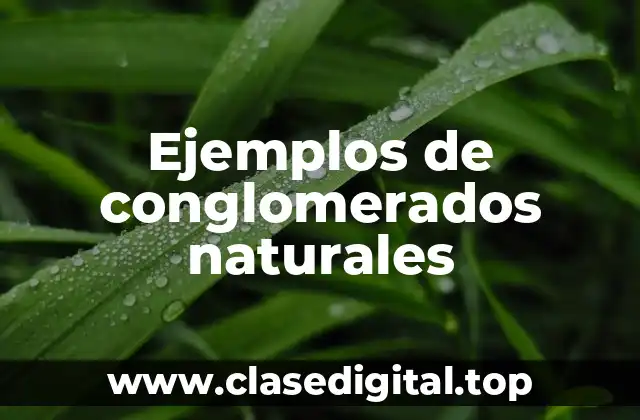 Ejemplos de conglomerados naturales