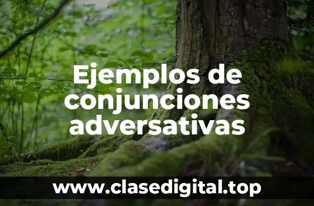 Ejemplos de conjunciones adversativas