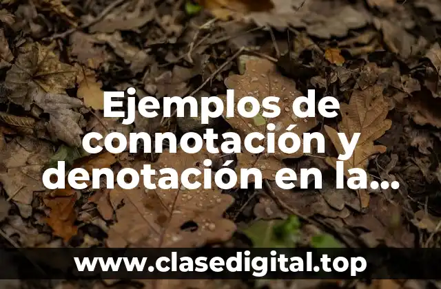 Ejemplos de connotación y denotación en la publicidad