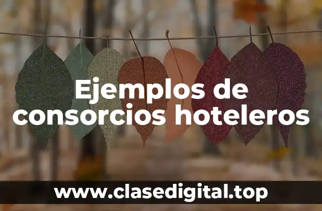 Ejemplos de consorcios hoteleros
