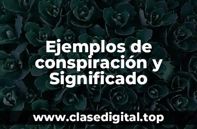 Ejemplos de conspiración y Significado