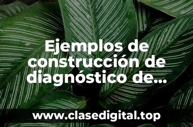 Ejemplos de construcción de diagnóstico de enfermeria
