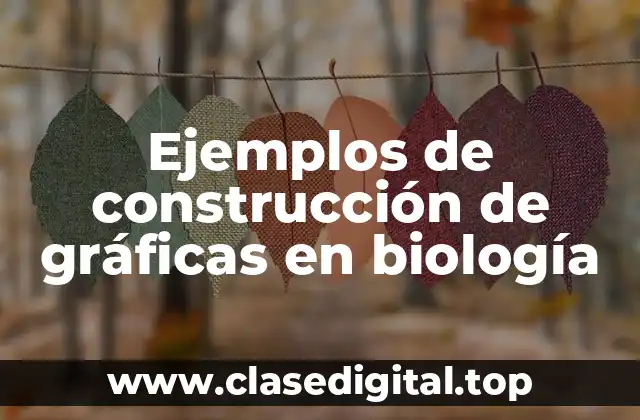 Ejemplos de construcción de gráficas en biología