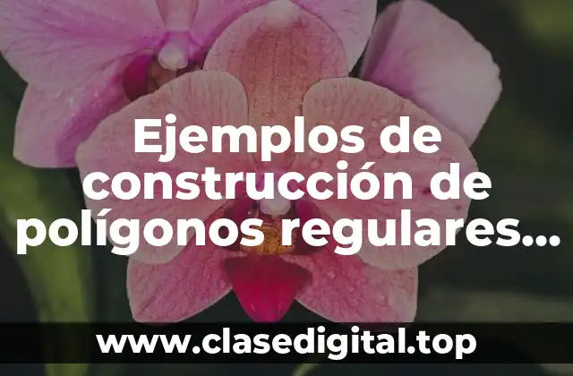 Ejemplos de construcción de polígonos regulares conociendo un ángulo