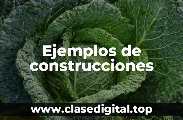 Ejemplos de construcciones