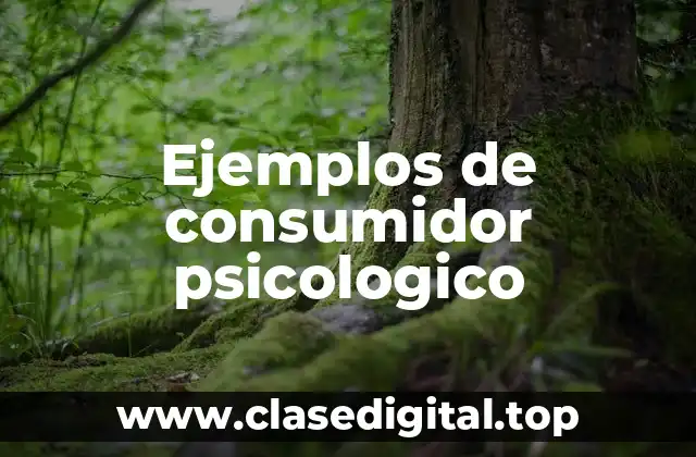 Ejemplos de consumidor psicologico