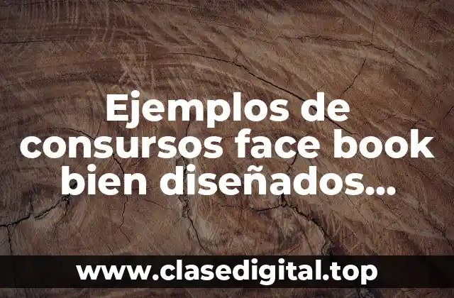 Ejemplos de consursos face book bien diseñados viajes